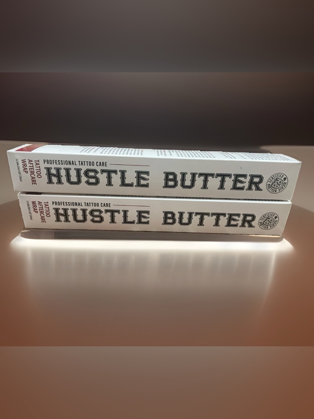 Lot of 2 Hustle Butter Professional Tattoo After Care Wraps Richie Bulldog 6/28